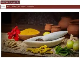 Thejus Ayurveda website